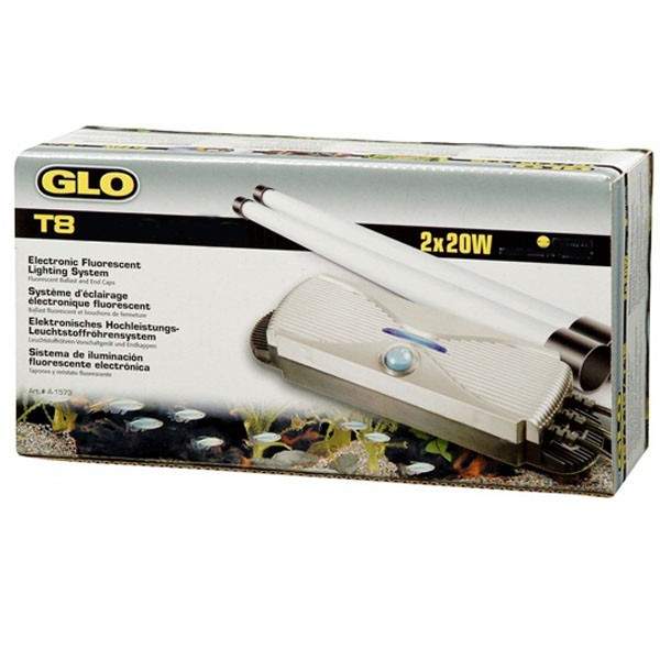 Système d'éclairage GLOMAT T5 pour 2 tubes Glo