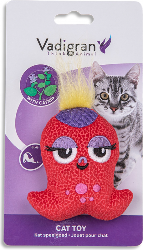 Vadigran Octopussy Katzenspielzeug in rot