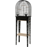Cage oiseaux avec son meuble Chic Patio Noir - 3 tailles disponibles