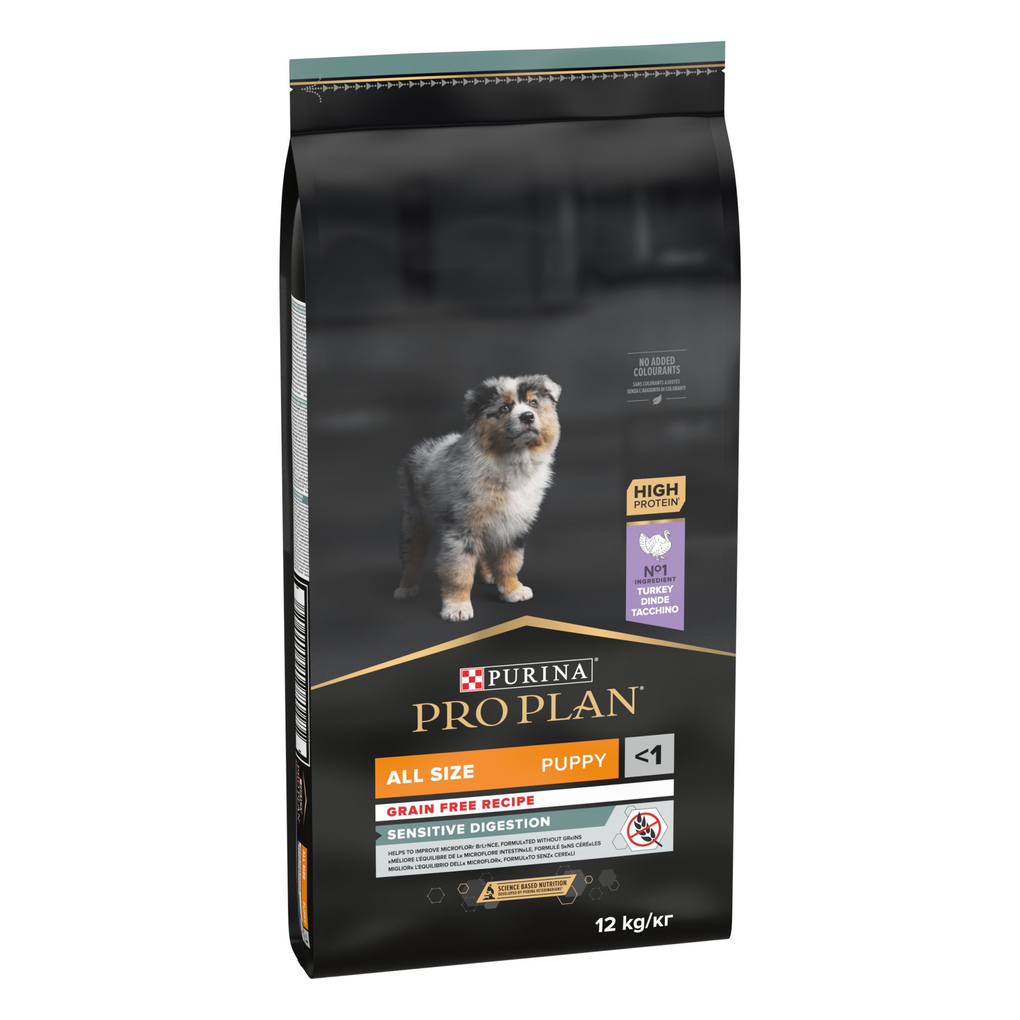 PRO PLAN Puppy Medium & Large OptiDigest Pavo Sin Cereales para cachorros