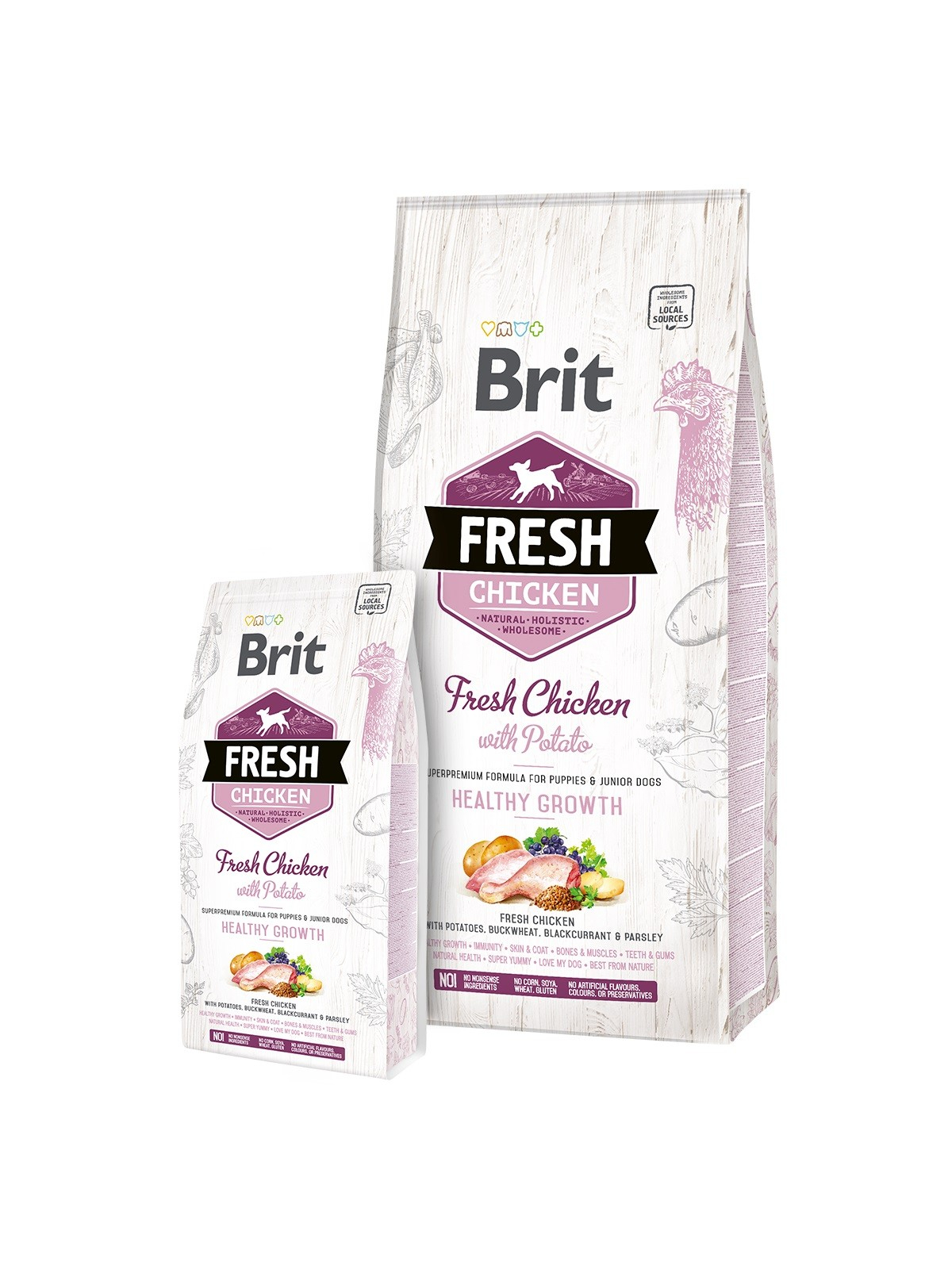 Brit Fresh au Poulet frais avec Pomme de Terre pour chiot