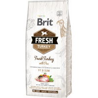 Brit Fresh mit frischer Pute und Erbsen für wenig aktive, übergewichtige oder ältere erwachsene Hunde