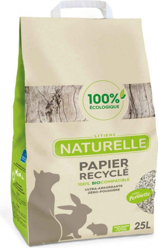 Areia de papel reciclado para gatos e animais roedores