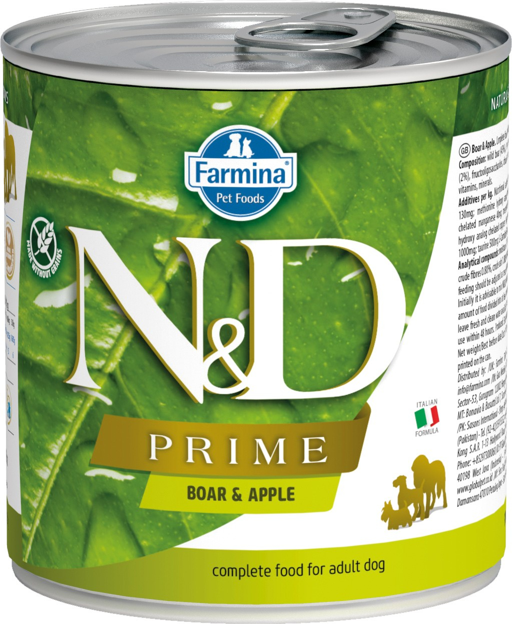 FARMINA N&D Prime Getreidefrei mit Wildschwein & Apfel für Hunde