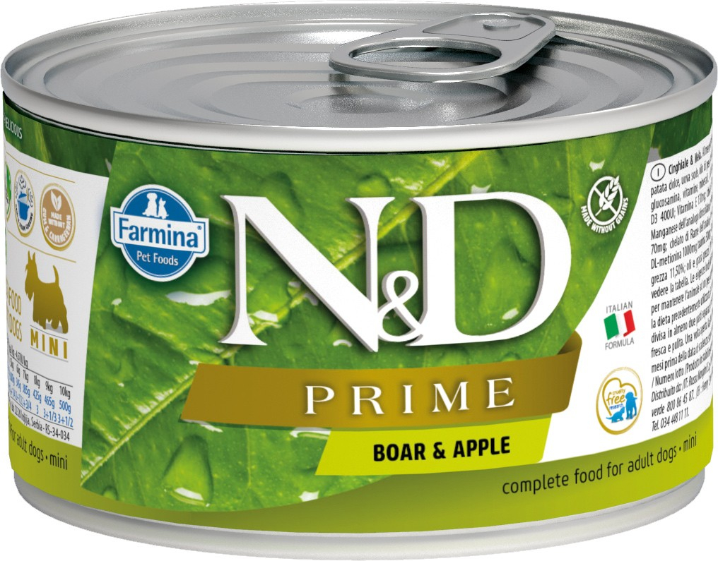 FARMINA N&D Prime Grain Free Sanglier & Pomme pour chien