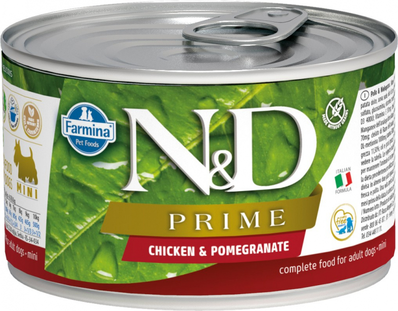 FARMINA N&D Prime Grain Free Poulet & Grenade pour chien