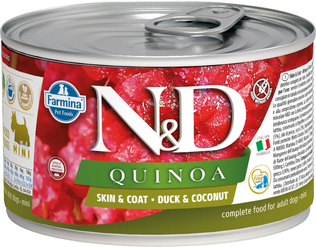 FARMINA N&D Quinoa mit Ente & Kokosnuss für Hunde