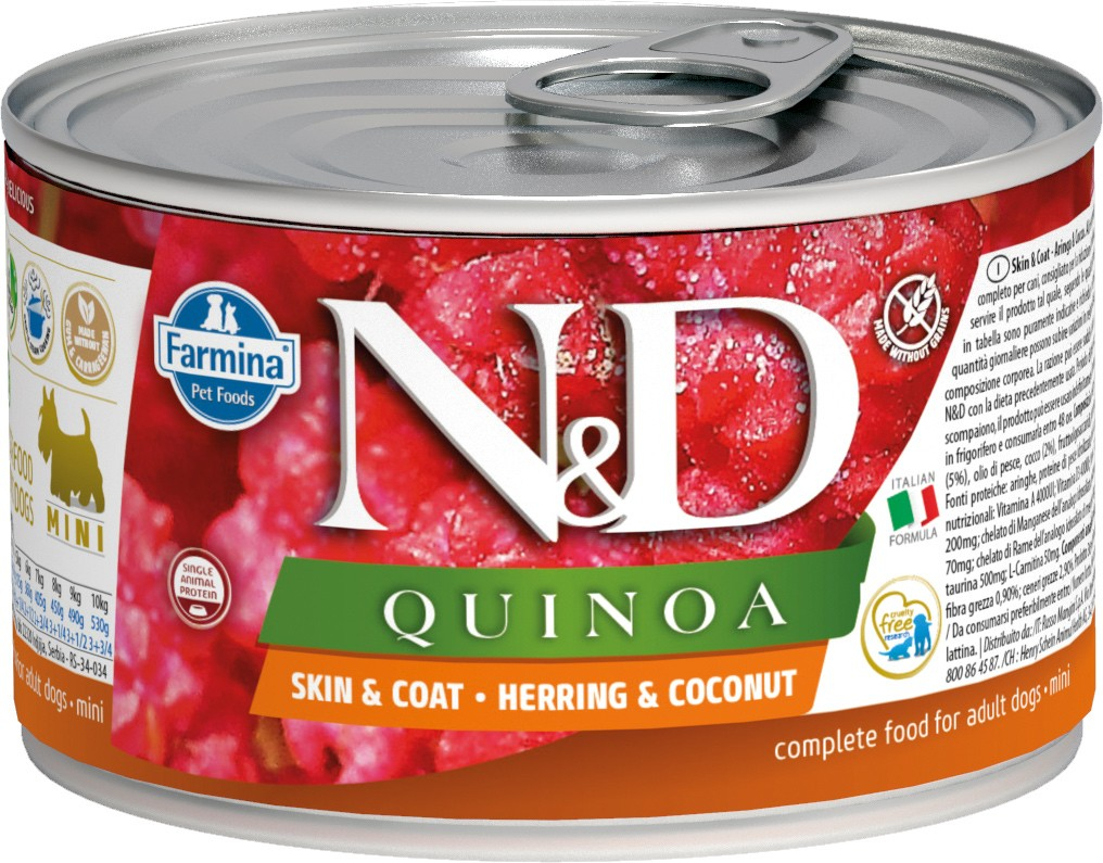 FARMINA N&D Quinoa Hareng & Noix de coco pour chien