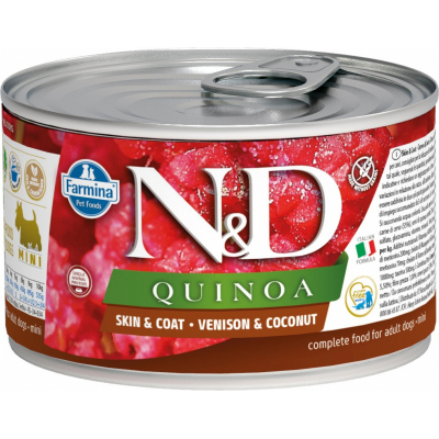 FARMINA N&D Quinoa Cerf & Noix de coco pour chien 