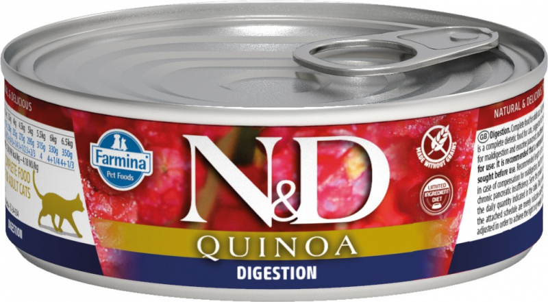 FARMINA N&D Quinoa Digestion per gatti 80g