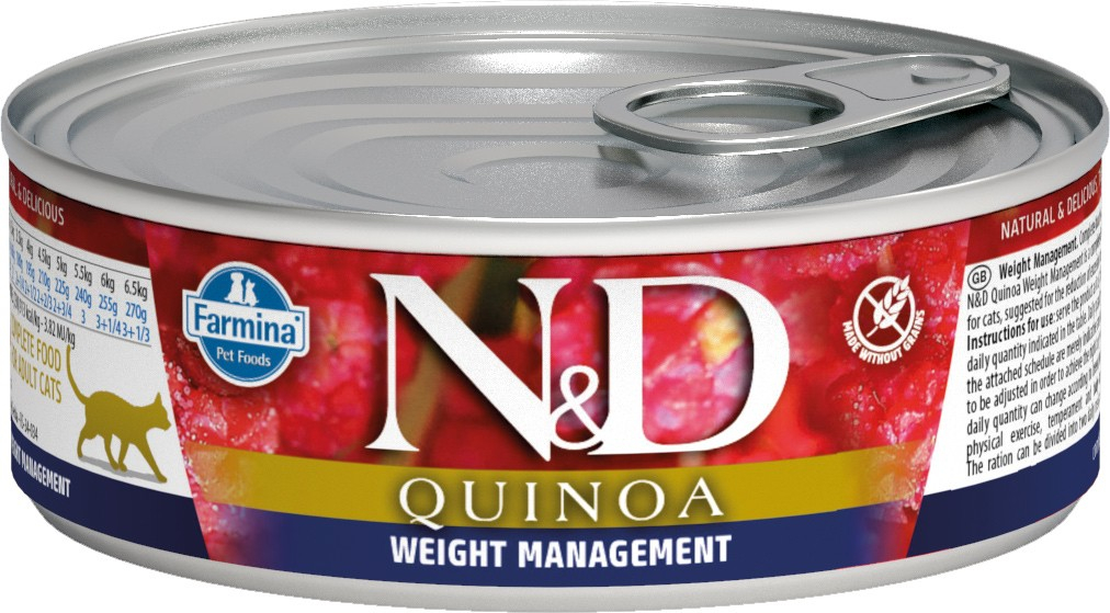 FARMINA N&D Quinoa Weight Management für Katzen 80g