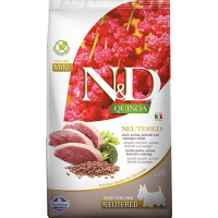 FARMINA N&D Quinoa Neutered mit Ente für erwachsene kleine Hunde 2,5 KG