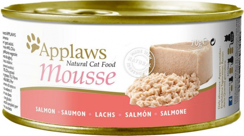 APPLAWS Patê de Mousse para Gato - 3 sabores - 70 gr
