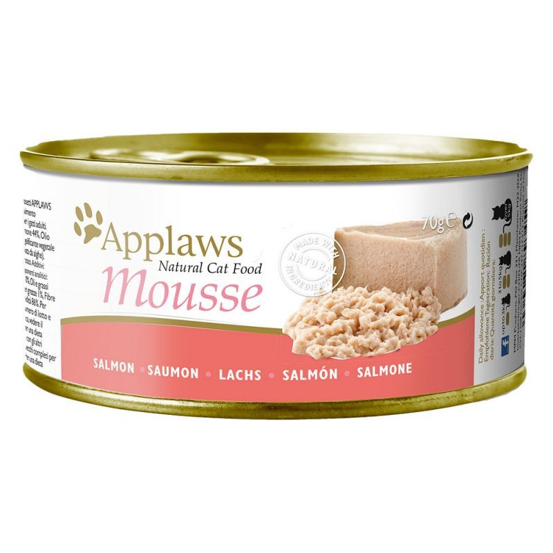 APPLAWS Patê de Mousse para Gato - 3 sabores - 70 gr