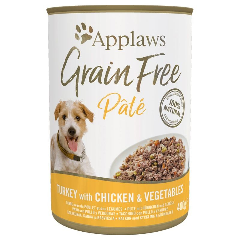 APPLAWS Getreidefreies Nassfutter für Hunde - 3 Geschmacksrichtungen - 400 gr
