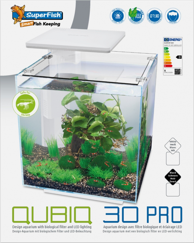 Aquarium QubiQ 30 Pro - 2 couleurs, 30l