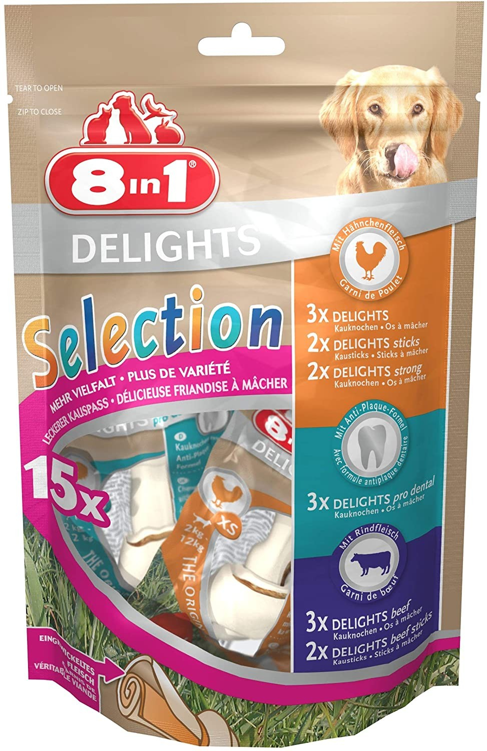 8in1 Delights Selection in einem Mixbeutel