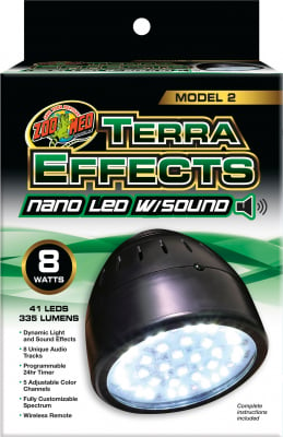 ZooMed Terra Effects Lampe Nano Led sonore pour terrarium