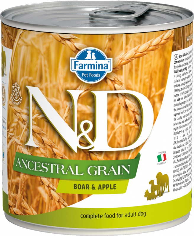 FARMINA N&amp;D Ancestral Grain mit Wildschwein &amp; Apfel für Hunde