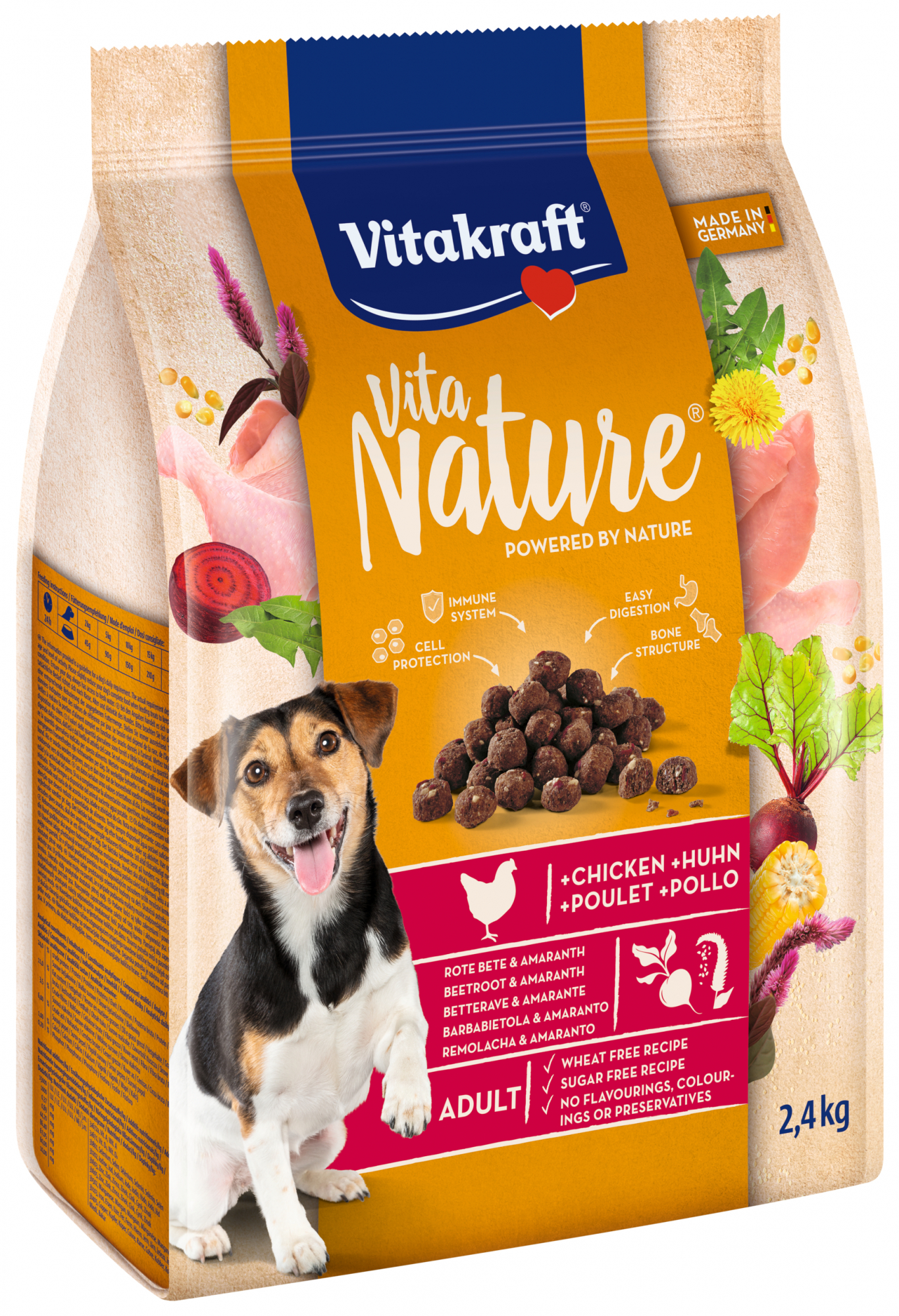 VITAKRAFT Vita Nature Huhn mit Rote Beete und Amaranth für Hunde