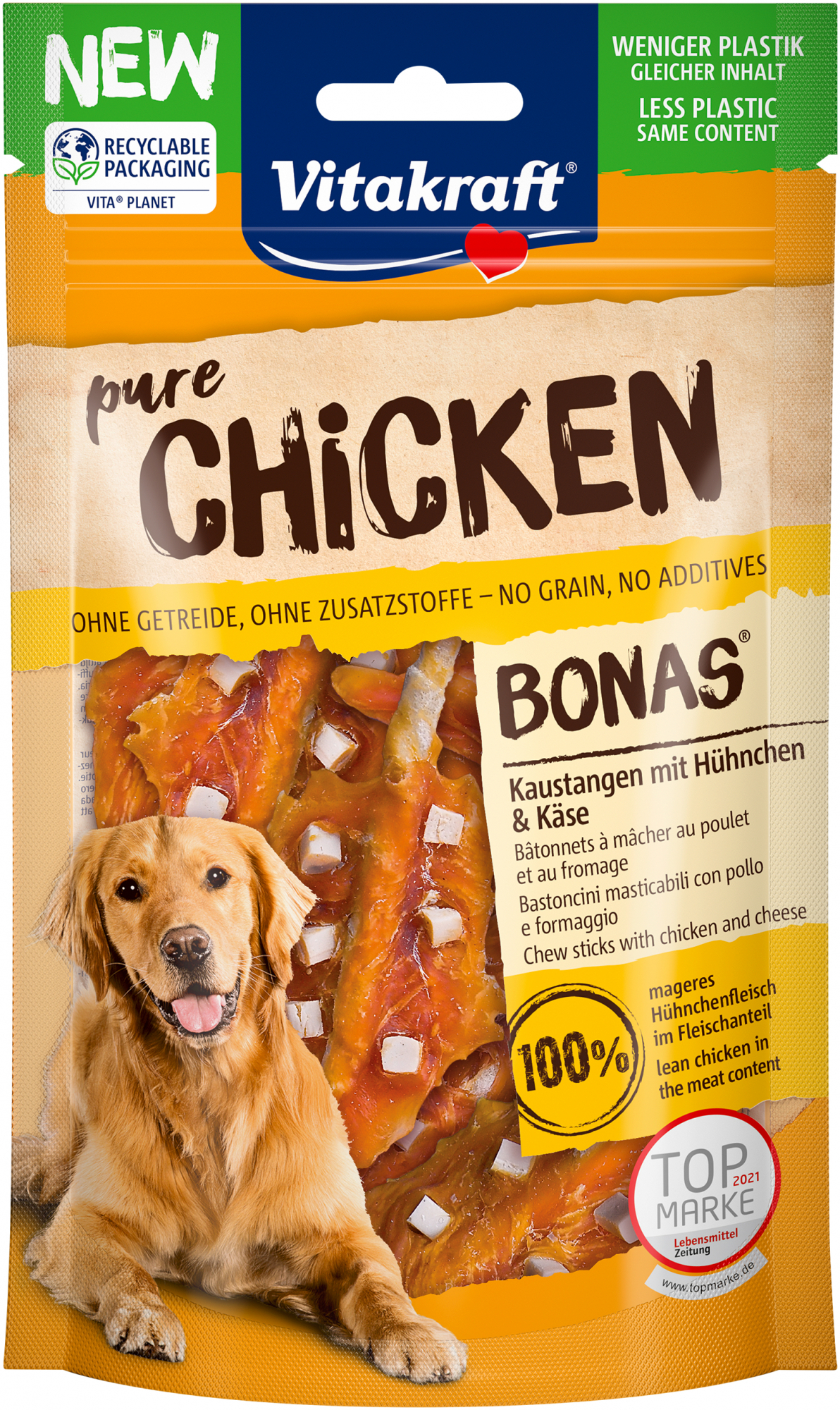 Vitakraft Pure Bonas Tiras de pollo para perros