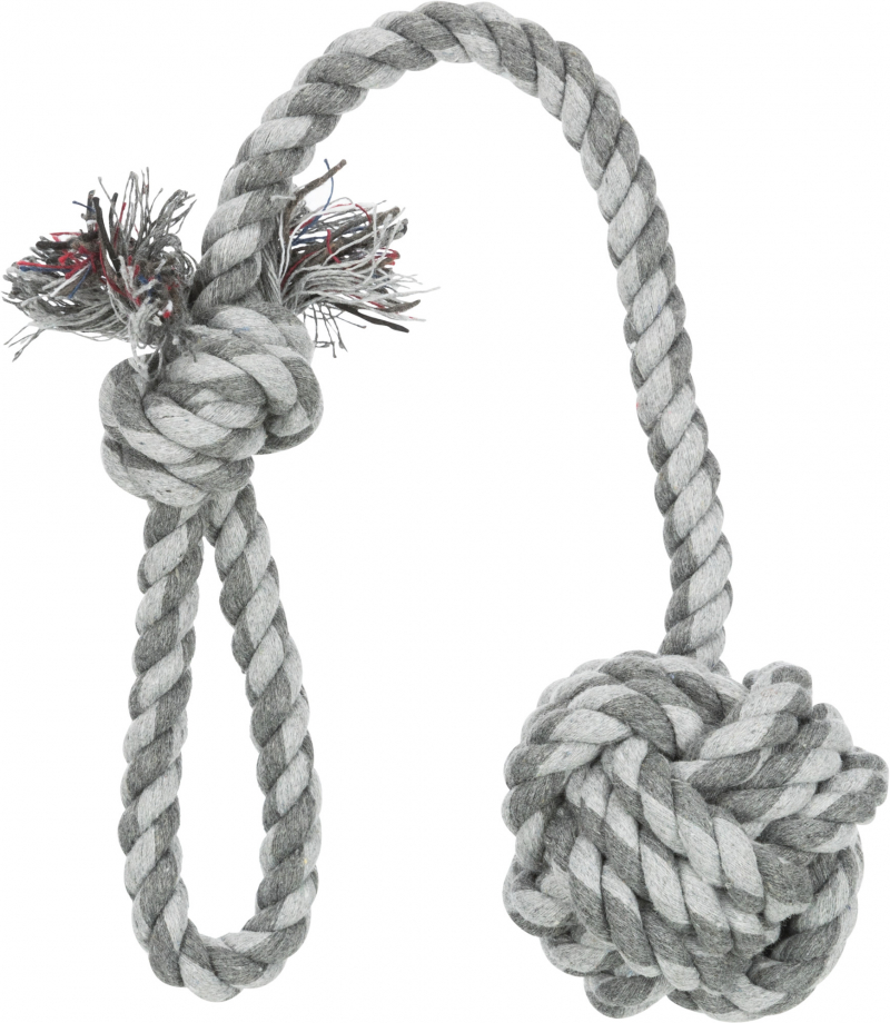 Brinquedo corda com bola para cão ø 7 cm/50 cm