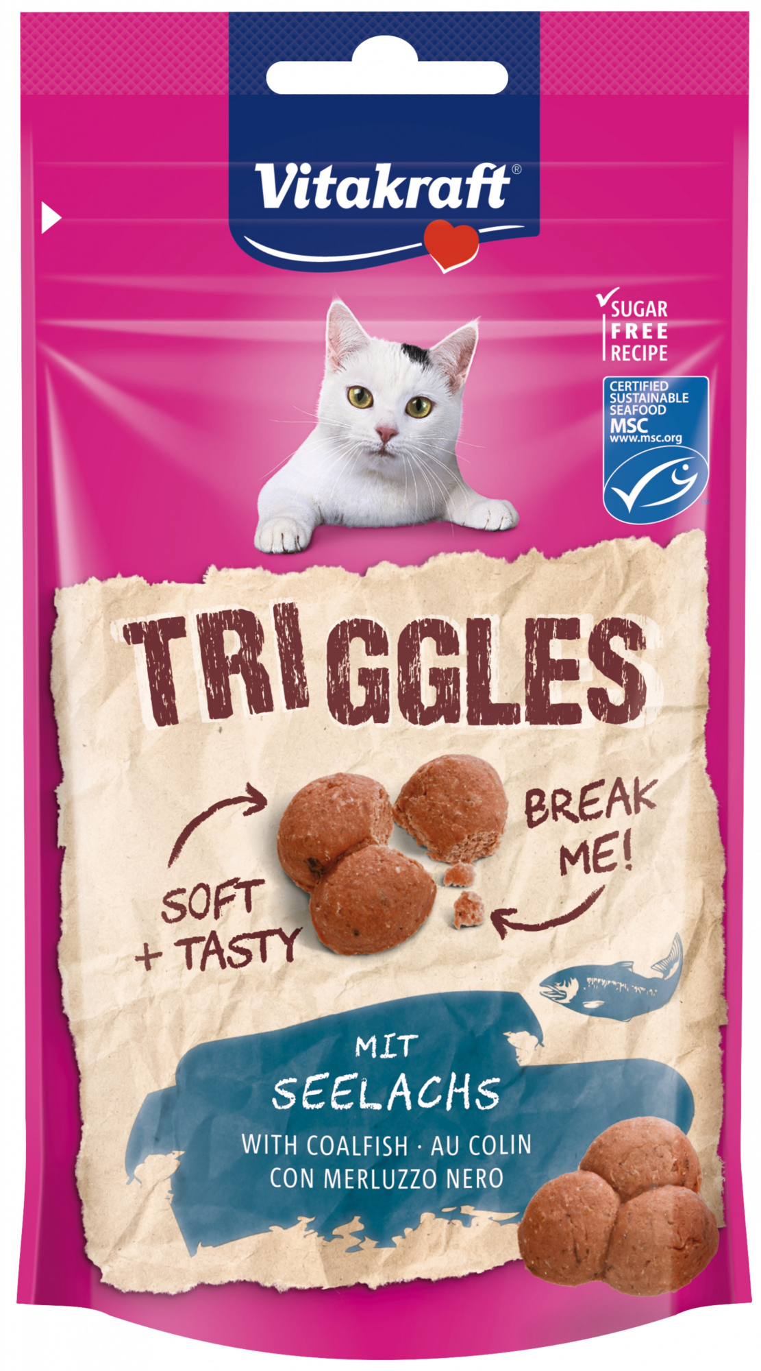 VITAKRAFT Triggles - Aperitivo para gatos - vários sabores disponíveis
