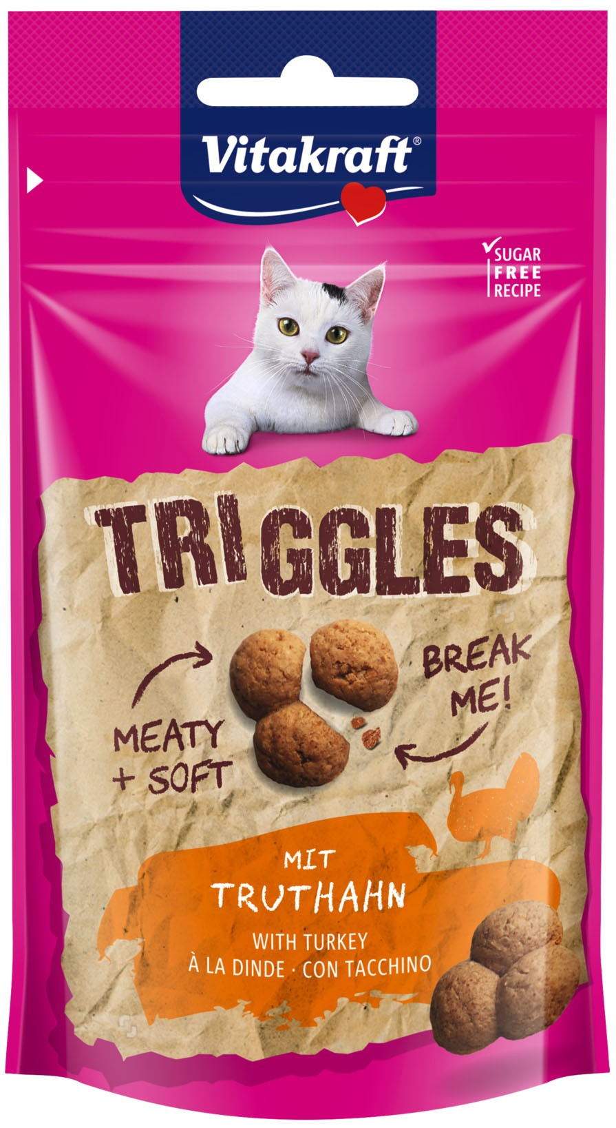 VITAKRAFT Triggles - Aperitivo para gatos - vários sabores disponíveis