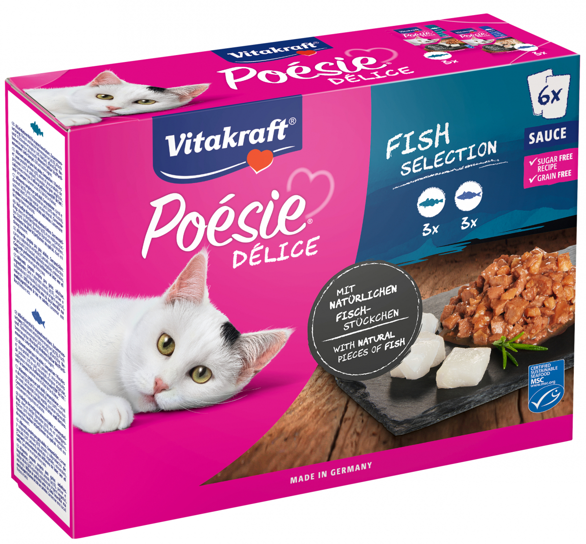 Multipack Poésie Délice de Vitakraft comida húmeda para gatos - varias recetas
