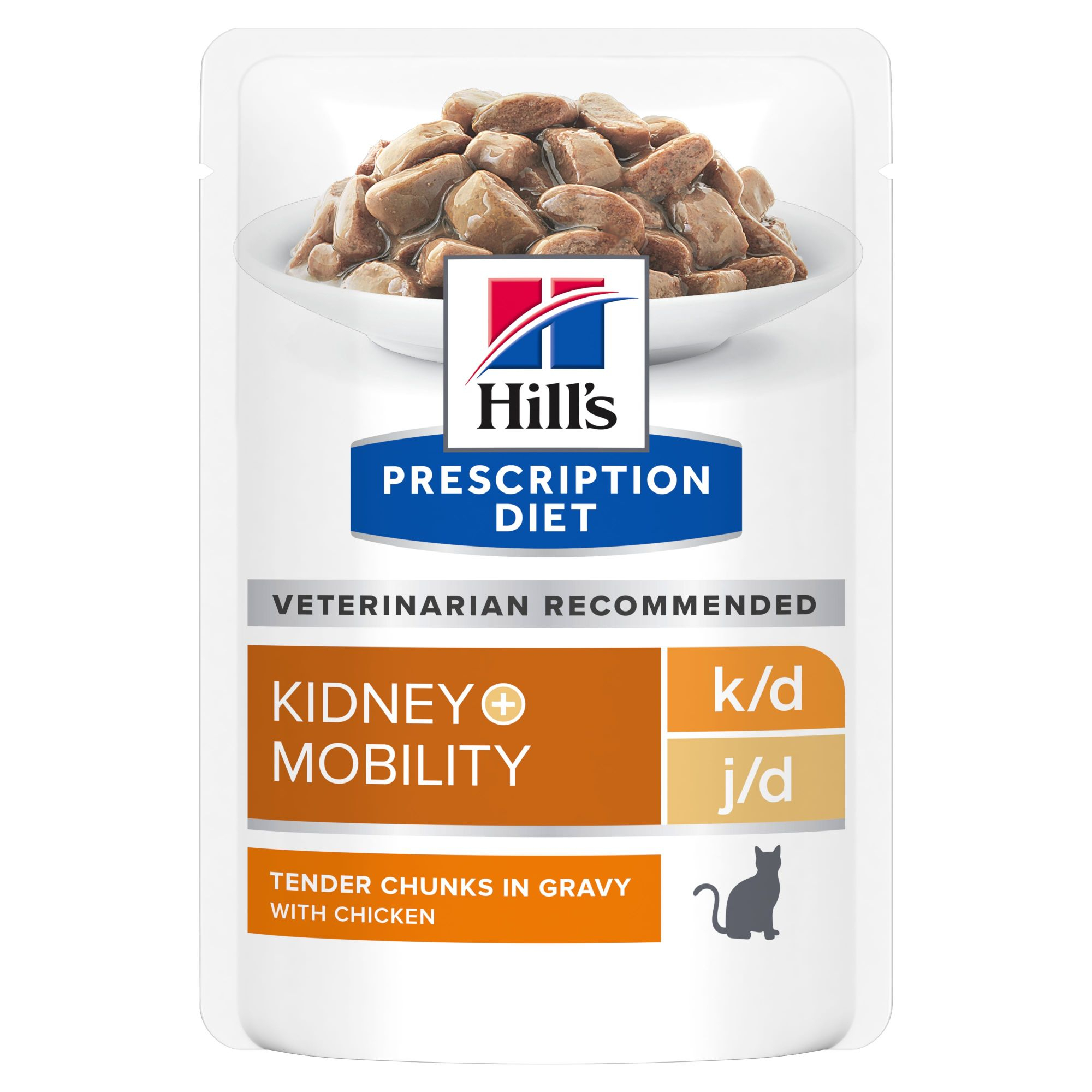 Cibo umido Repas HILL'S Prescription Diet k/d j/d Kidney+Mobility per gatti al pollo