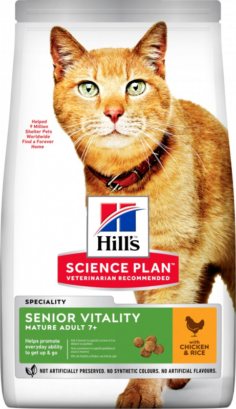 HILL'S Science Plan 7+ Senior Vitality pour chat Senior