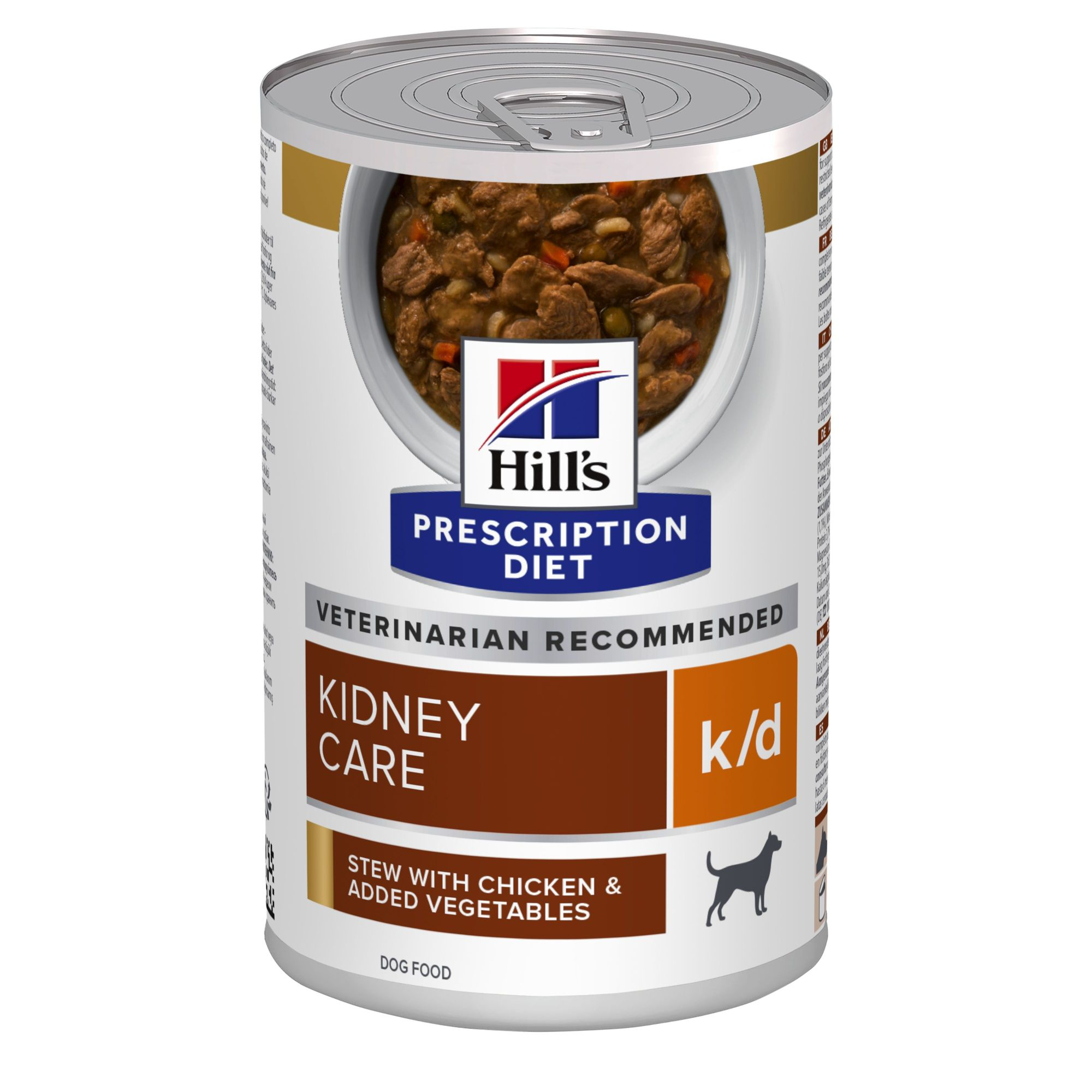 Hill's Prescription Diet k/d - Alimento húmido com pedaços de frango e legumes para cão