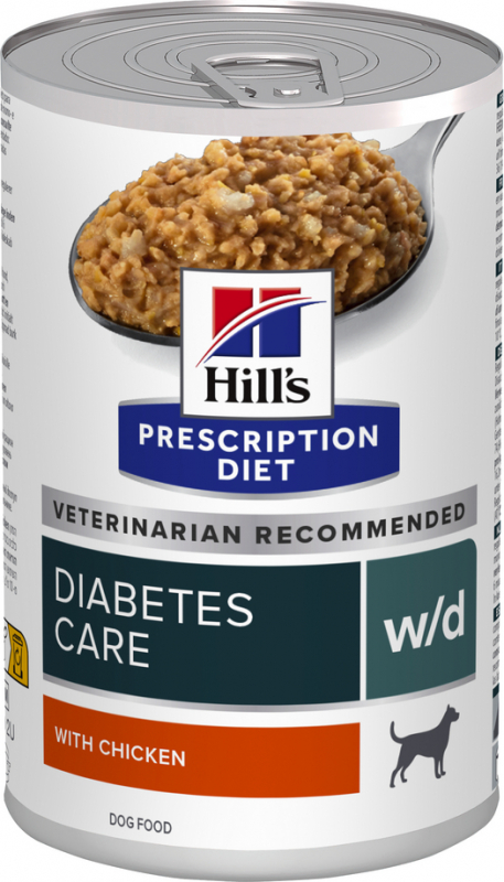 Hill's Prescription Diet w/d Diabete boite au poulet pour chien 