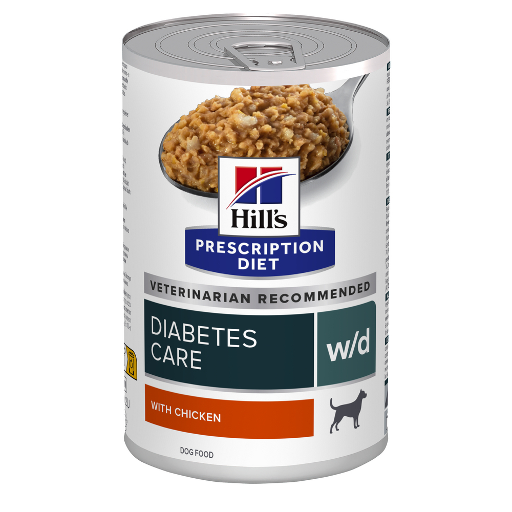 Hill's Prescription Diet w/d Diabete boite au poulet pour chien 