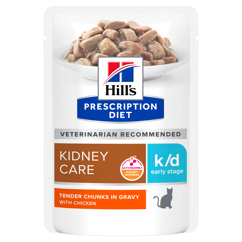 Saquetas Hill's Prescription Diet k/d Kidney Early Stage para gato de frango