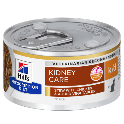Hill's Prescription Diet k/d mijotés au poulet et légumes pour chat