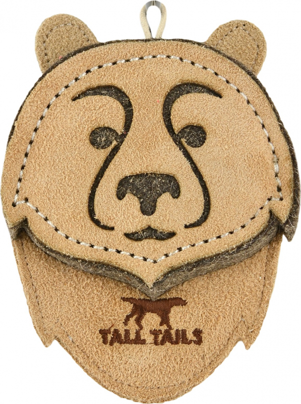 Juguete Animales Tall Tails de piel natural y lana para perro