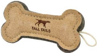 Juguete Tall Tails hueso de piel natural y lana