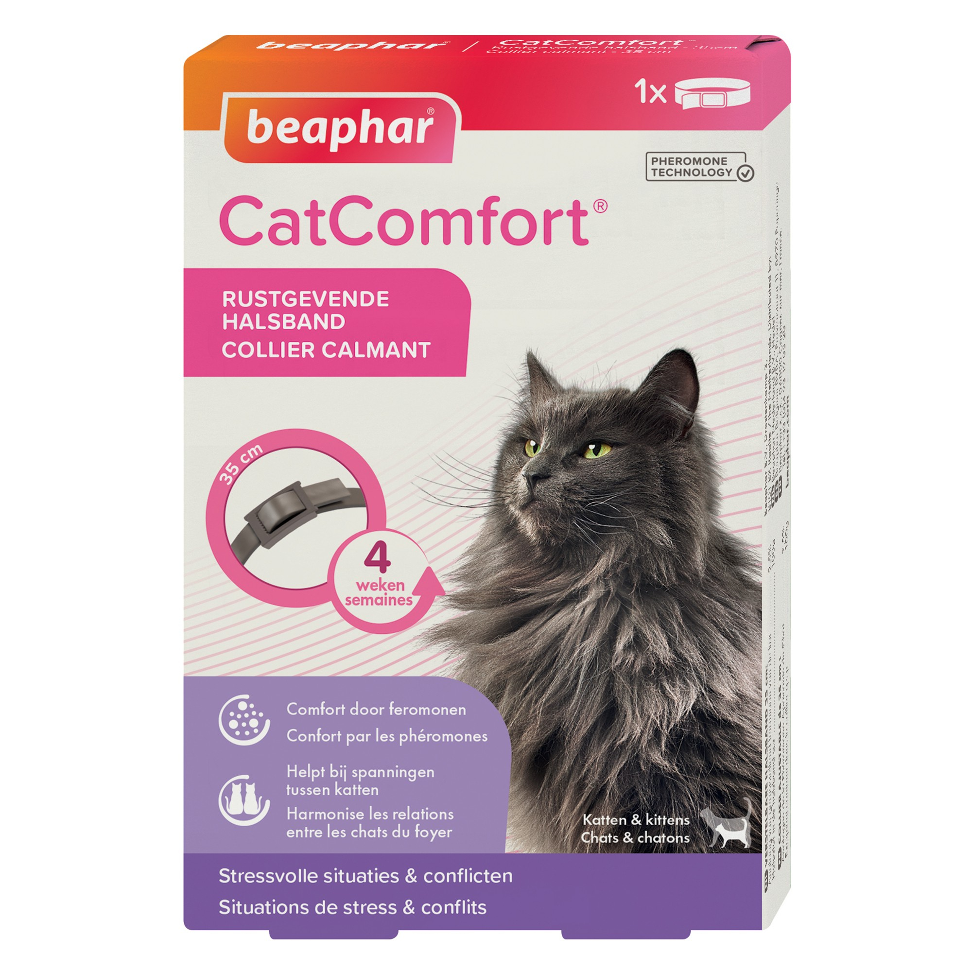 CATCOMFORT®, Beruhigendes Halsband mit Pheromonen für Katzen und Kätzchen