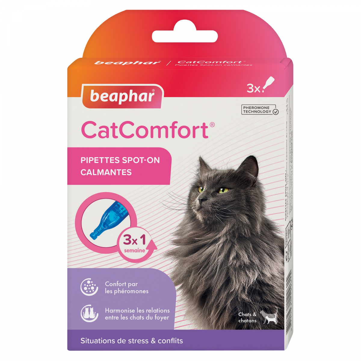 dauw Buitenland loyaliteit CATCOMFORT®, Kalmerende pipetten met feromonen voor katten en kittens