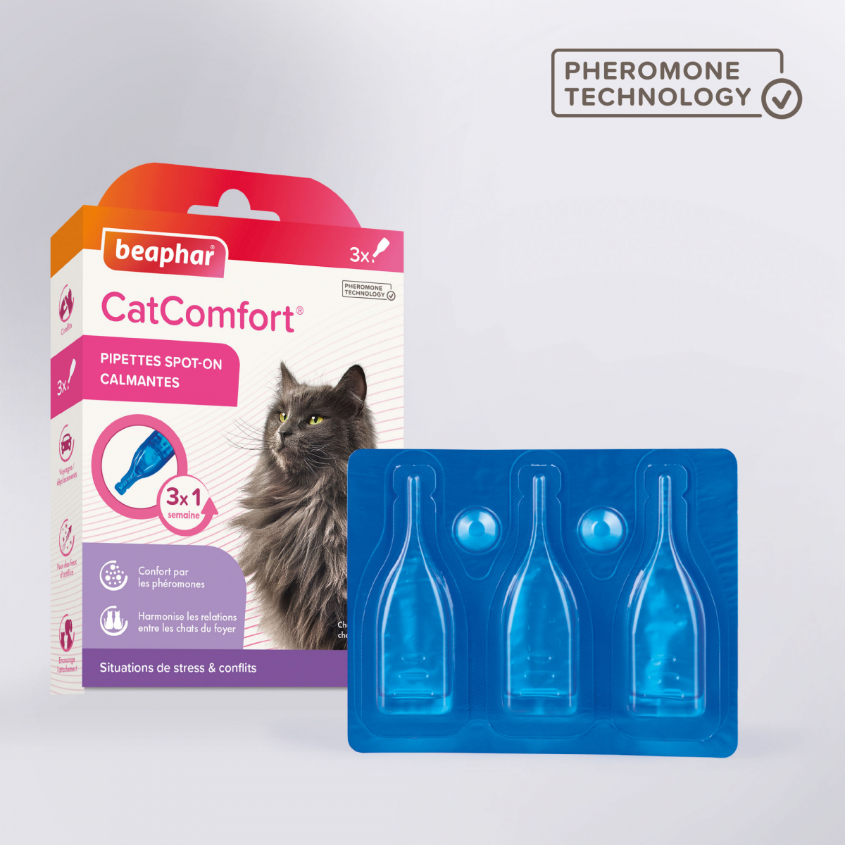 Catcomfort - Collier calmant pour chats et chatons à la phéromone