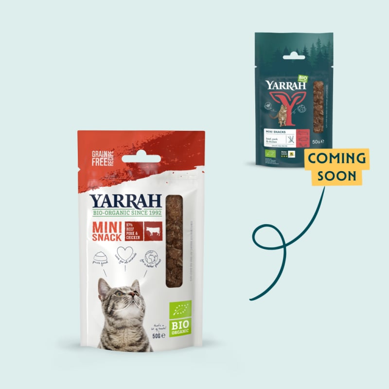 YARRAH Mini snacks pour chat - 50g