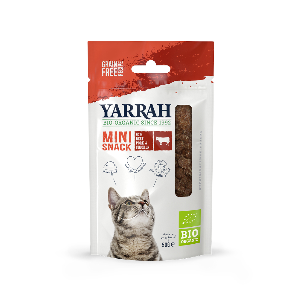 YARRAH Mini snacks para gatos - 50g