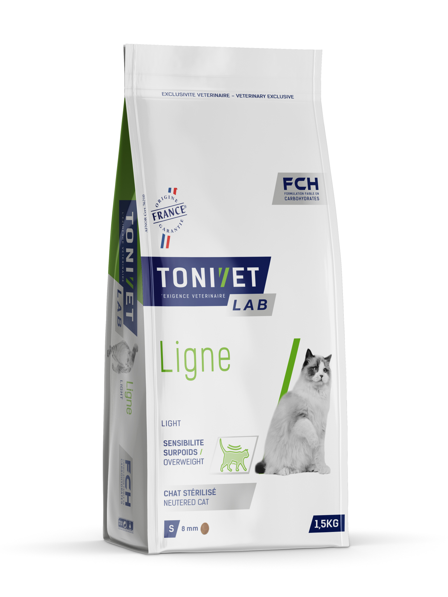 TONIVET Ligne - Alimento seco completo para gato adulto esterilizado ou com excesso de peso