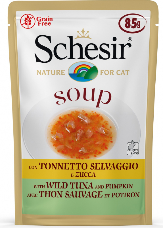Schésir Leckere getreidefreie Suppe für Katzen