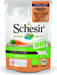 Schesir Bio comida húmeda para gatos adultos o esterilizados, varios sabores