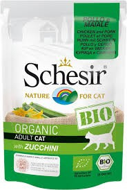 Schesir Bio Nassfutter für erwachsene und / oder sterilisierte Katzen, verschiedene Geschmacksrichtungen