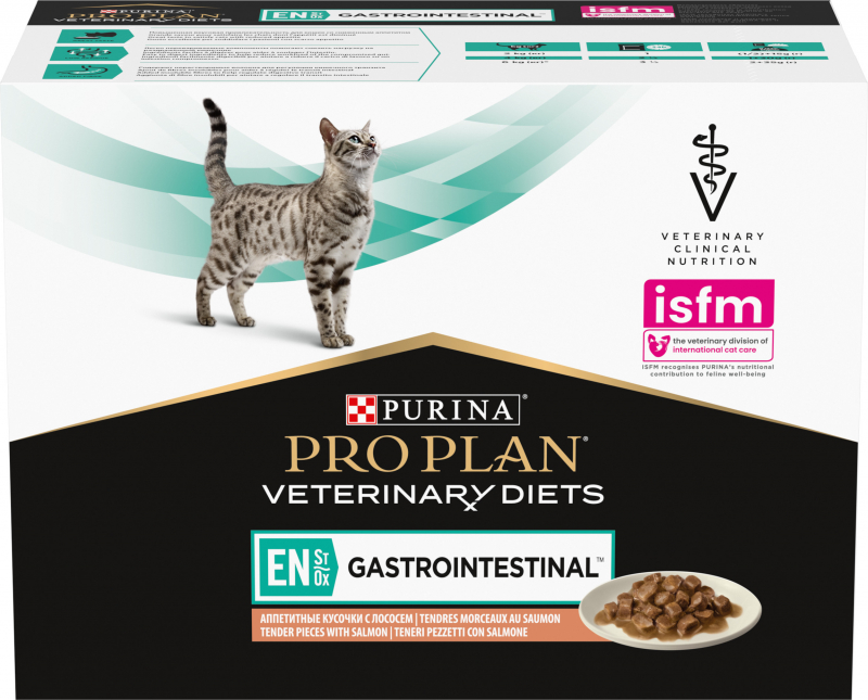 Purina Pro Plan Veterinary Diet Gastrointestinal St/Ox pour chat - 2 saveurs 