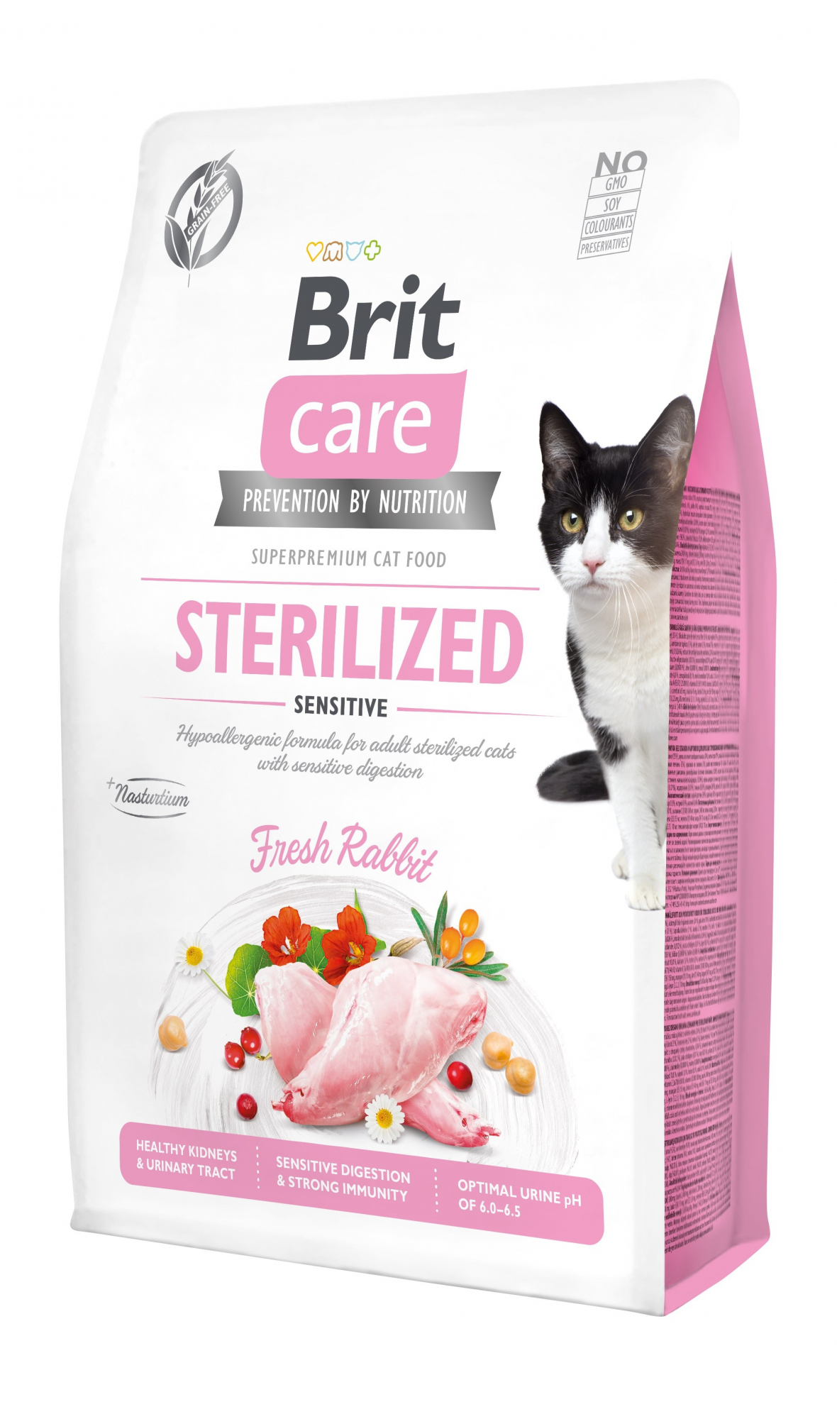 BRIT CARE Sterilized Sensitive Pienso hipoalergénico para gatos