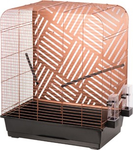 Cage pour perruche MONA en cuivre 50 x 34 x 65 cm